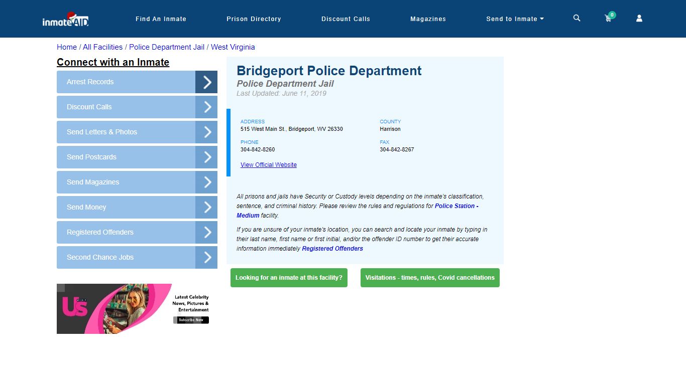 Bridgeport Police Department & Inmate Search - Bridgeport, WV